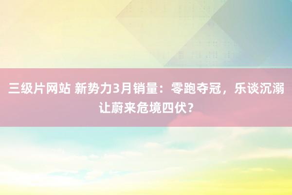 三级片网站 新势力3月销量：零跑夺冠，乐谈沉溺让蔚来危境四伏？
