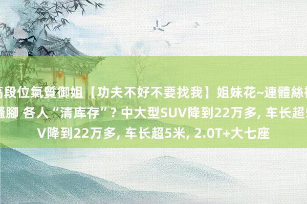 高段位氣質御姐【功夫不好不要找我】姐妹花~連體絲襪~大奶晃動~絲襪騷腳 各人“清库存”? 中大型SUV降到22万多， 车长超5米， 2.0T+大七座